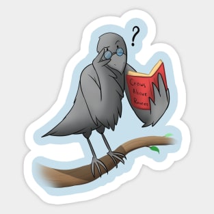 National Reading Day Raven Sticker